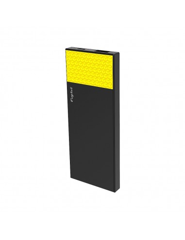 Power Bank Fujitel 5000 Mah Negro-Amarillo 2.1A