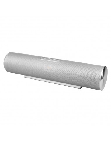 Barra de sonido Audiolab Bluetooth FM USB Metálico Plateado