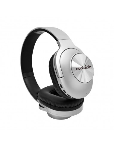 AUDIFONO BLUETOOTH BH973 PLATA AUDIOLAB