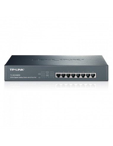 Switch  con 8 puertos Gigabit PoE+ TL-SG1008PE