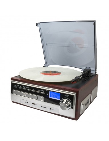 TOCADISCO IRT VINTAGE80 USB/SD/ RADIO FM/ AUX/ BT/ CD/CASSETTE