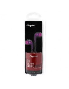 AUDIFONO FUJITEL IN EAR STEREO HI SOUND MORADO/ROSADO