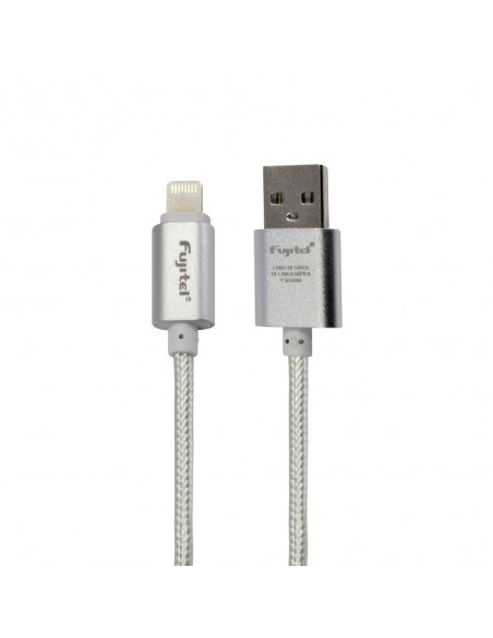 Cable Fujitel Braided USB-LIGHTNING Para IPHONE SILVER