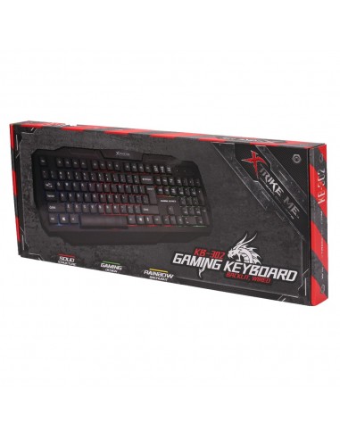 TECLADO GAMING XTRIKE ME NEGRO LUCES