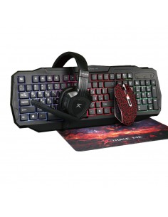 Kit Gaming Xtrike Me. Teclado, Mouse, Audífonos y Mousepad