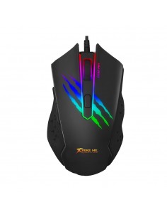 MOUSE GAMING XTRIKE ME 2400 DPI NEGRO 6 BOTONES/ LUCES...