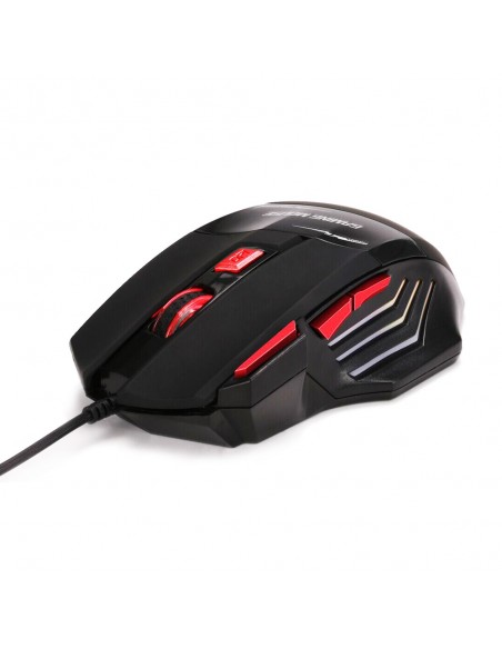KIT TECLADO + MOUSE GAMING XTRIKE ME 2400 DPI NEGRO/ROJO