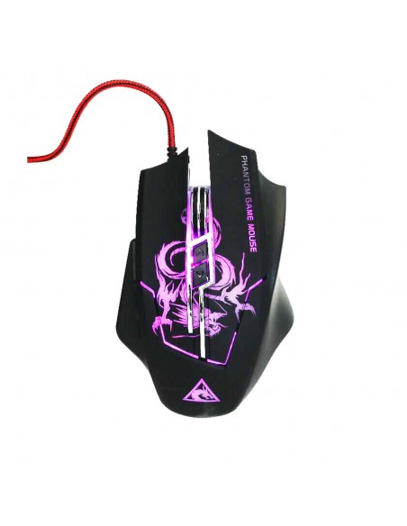 KIT MOUSE+MOUSEPAD GAMING XTRIKE ME 3200 DPI NEGRO