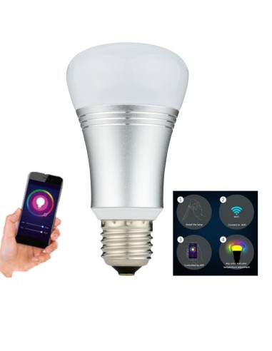 Ampolleta inteligente regulable LED WIFI Luz Fría MARCA: IRT