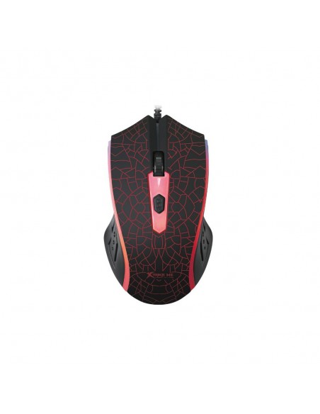 MOUSE GAMING XTRIKE ME 1200 DPI NEGRO 4 BOTONES/ LUCES COLORES