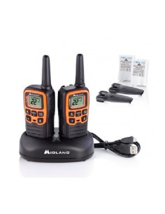 KIT RADIOS MIDLAND 28MILLAS X-TALKER C/BAT/CUNA