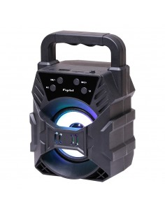 PARLANTE BT 5W 3"/FM/TF/USB/TES/LUCES NEGRO FUJITEL