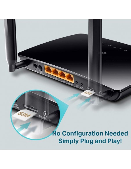 ROUTER 4G LTE INALAMBRICO N a 300Mbps (TL-MR6400)