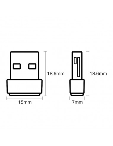ADAPTADOR INALAMBRICO USB NANO  DUAL BAND AC600 (T