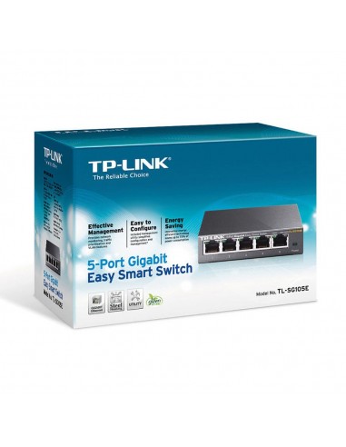 SWITCH EASY SMART DE 5 PUERTOS  GIGABITS TL-SG105E