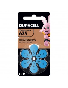 DURACELL PILA AUDITIVA D675x6 1,45 Volt