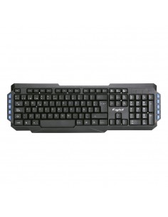 TECLADO INALAMBRICO 105+10 TECLAS NEGROFUJITEL
