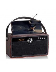 PARLANTE MADERA 9819 BT/USB/TF/FM/AUX/TWS AUDIOLAB