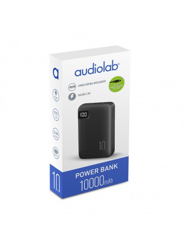 POWERBANK 10.000 Mah 2USB CON PANTALLA AUDIOLAB...