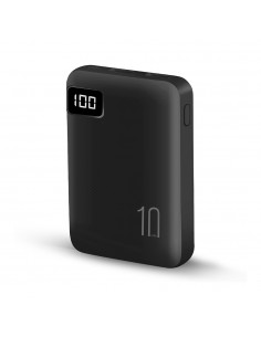 POWERBANK 10.000 Mah 2USB CON PANTALLA AUDIOLAB NEGRO