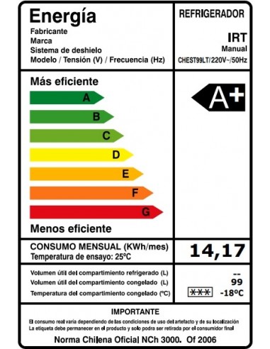 Congeladora 99LTS IRT