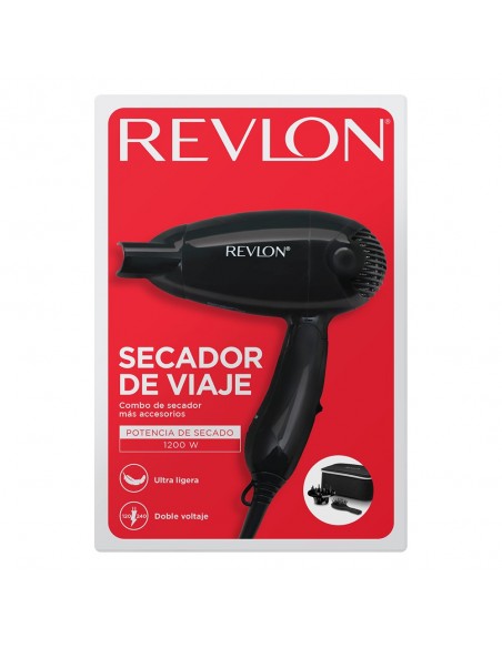 Kit Secador De Viaje + Difusor + Cepillo Revlon