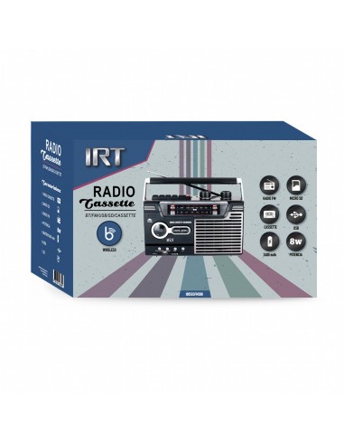 RADIO CASSETTE IRT BT/FM/USB/SD/CASSETTE