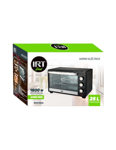 HORNO ELÉCTRICO 25L ACERO INOX IRT