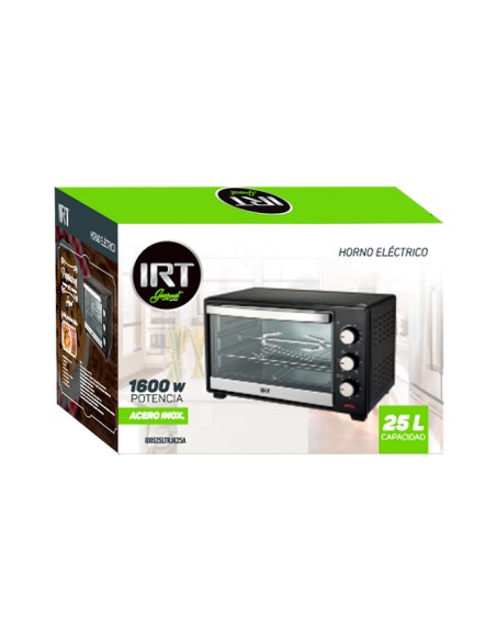 HORNO ELÉCTRICO 25L ACERO INOX IRT