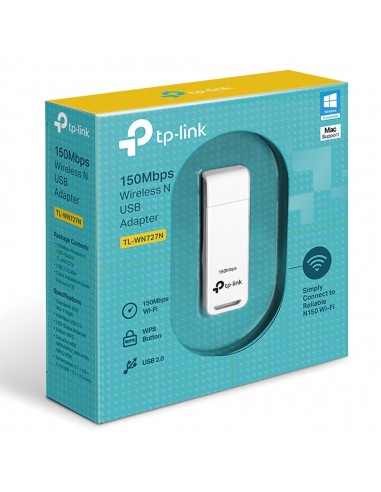 Adaptador TL-WN727N inalámbrico N USB a 150...