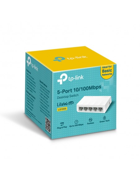 Switch LS1005 de Escritorio de 5 Puertos 10/100Mbps TPLink