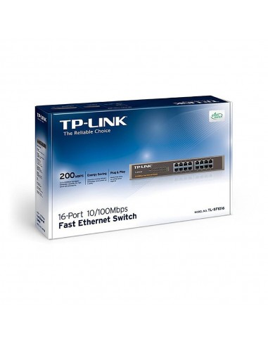 SWITCH 16- PORT CARCASA DE ACERO (TL-SF1016)