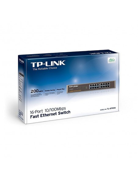 SWITCH 16- PORT CARCASA DE ACERO (TL-SF1016)