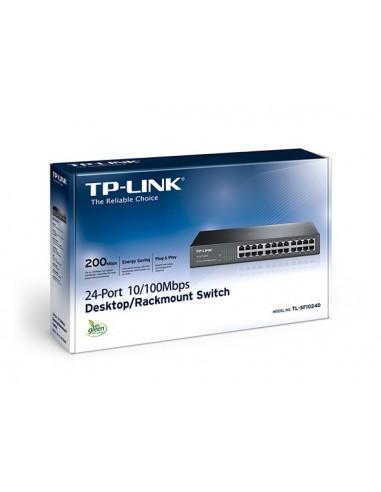Switch con 24 puertos a 10/100 Mbps SF-1024D