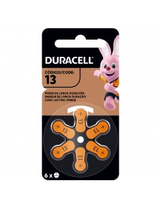 DURACELL PILA AUDITIVA D13x6 1,45 Volt