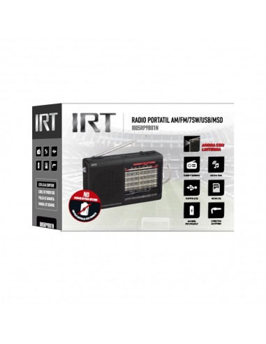 Radio IRT AM/FM/SW/USB/MSD  9 Bandas...