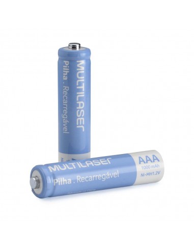PILAS RECARGABLES MULTILASER 4 PILAS AAA (1000...