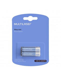 PILAS RECARGABLES MULTILASER  2 PILAS AAA (1000 MAH)