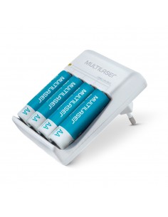 MULTILASER CARGADOR DE PILAS AA/AAA  CON 4 PILAS AA