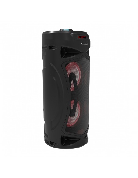 PARLANTE FUJITEL BT 4"x2 /10W /FM/TF/USB/ MIC/LUCES NEGRO