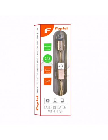 Cable Braided USB MICRO-USB Gold Marca Fujitel