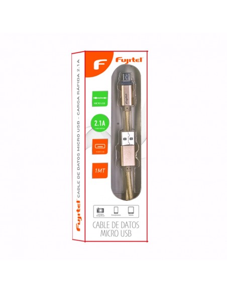 Cable Braided USB MICRO-USB Gold Marca Fujitel