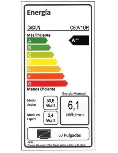 Smart TV 50” UHD ROKU CAIXUN