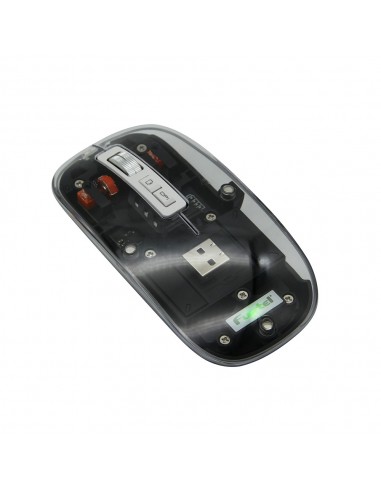 MOUSE NEGRO INALAMBRICO CON LUZ FUJITEL
