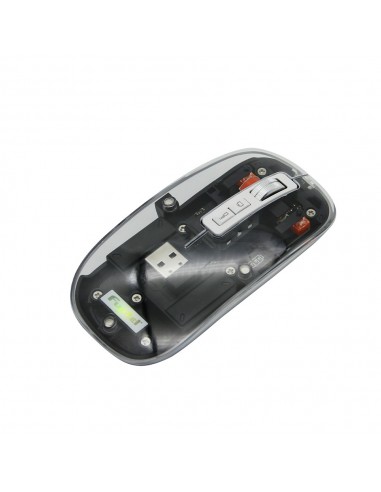 MOUSE NEGRO INALAMBRICO CON LUZ FUJITEL