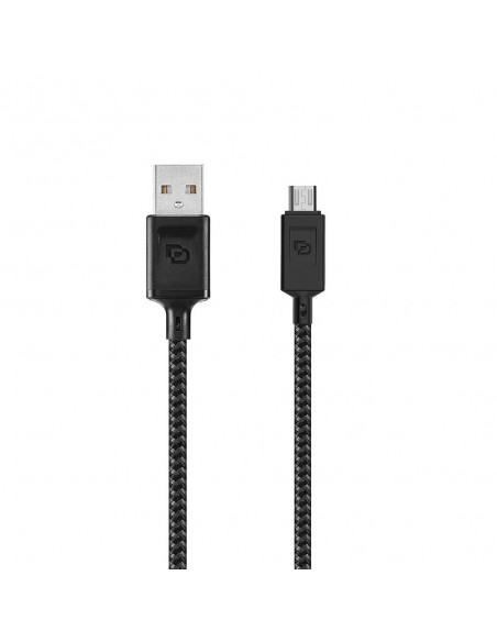 Cable Micro USB a USB-A 1.2 Mt Rugged Dusted negro