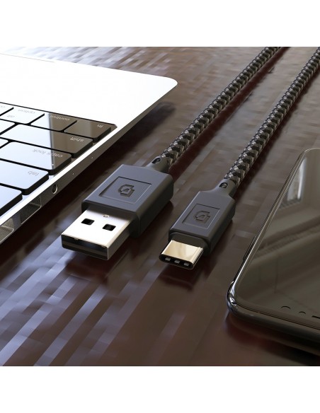 Cable USB-A a USB-C, USB 2.0, 1.2 Mt Rugged Dusted