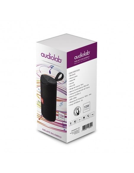 Parlante Audiolab Bluetooth 113 FM/AM/SD/USB/AUX  10W Negro