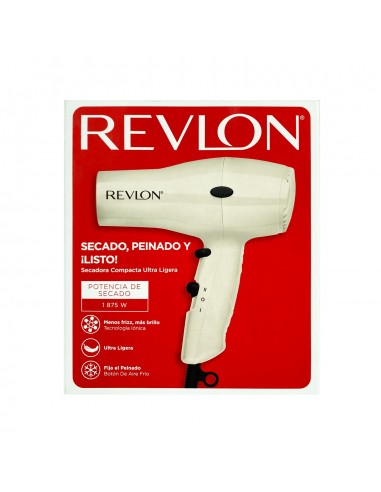 Secador De Pelo Compacto Iónico Blanco Revlon