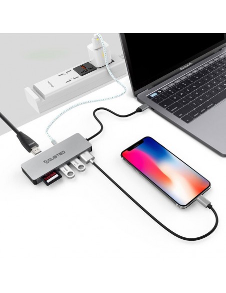HUB USB-C de 7 puertos DUSTED